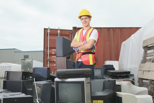 Recycling process in a Central London facility